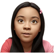 realistic portrait of girl sticker