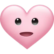 Light pink heart sticker