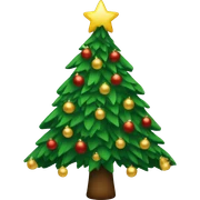 Christmas tree sticker