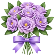 Pastel purple bouqet sticker