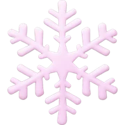 pastel pink snowflake  sticker