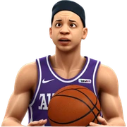 bald male basketball player sticker