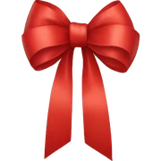 Red bow sticker