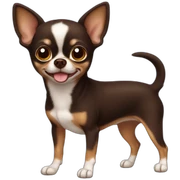 dark brown chihuahua sticker