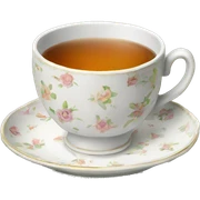 Tea cup sticker