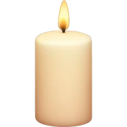 Powder-colored candle sticker