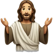 jesus christ shrugging  sticker