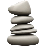 zen cairn stone sticker
