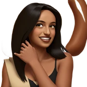 girl with long black hair sticker