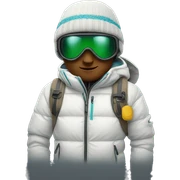 Ski outfit sticker