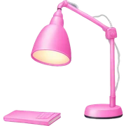Pink Desk lamp sticker
