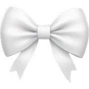White bow sticker
