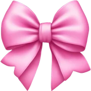 Pink bow sticker