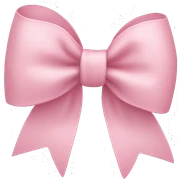 Light pink bow sticker