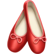 Red ballet shoes sticker