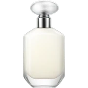 White glossy perfume sticker