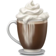 Hot chocolate with whipped cream  sticker