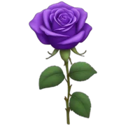 purple rose sticker
