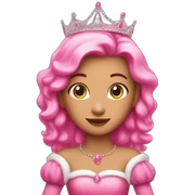 Pink princess  sticker