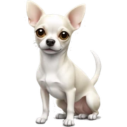 Chihuahua white sticker