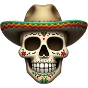 mexican skull sticker