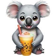 Koala drink boba sticker