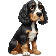 Cocker spaniel mix sticker