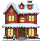 Christmas house sticker