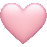 Light pink heart sticker