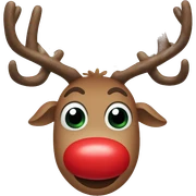 Red Nosed Reindeer sticker