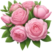 Pink flower bouquet  sticker