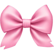Baby pink bow sticker