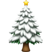 white christmas tree  sticker