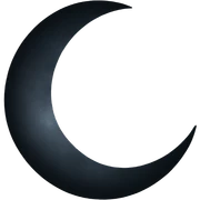 New moon  sticker