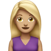 blonde woman in purple  sticker