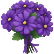 Dark purple bouquet  sticker