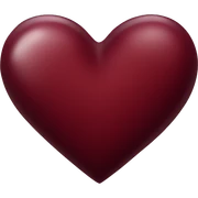 dark red heart sticker