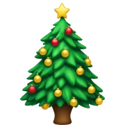 Christmas tree sticker