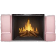 Pale pink Christmas mantle sticker