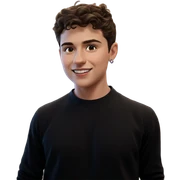 smiling boy with earrings sticker