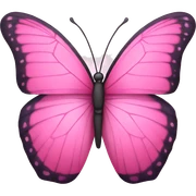 Pink butterfly  sticker