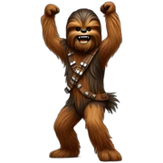 Chewbacca dancing sticker