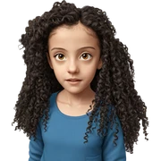 realistic portrait of a girl sticker
