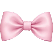 baby pink bow sticker