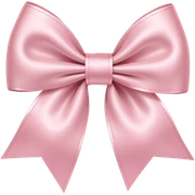 Peachy light pink bow sticker