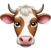pink cow sticker