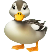 Duck feels love so love sticker