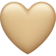 Beige heart sticker