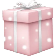 Light pink Christmas gifts under a white Christmas tree  sticker