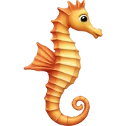 Sea horse sticker